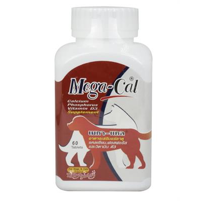 Mega-Cal Calcium, Phosphorus, Vitamin D3 Supplement (60 tablets)