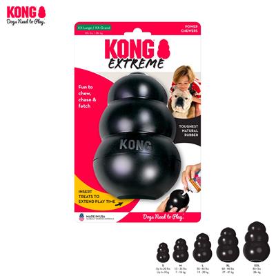 Kong Extreme Dog Toy Toughest Natural Rubber (Medium/ Large/ X-Large)