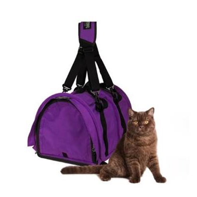 STURDIBAG PET CARRIER PURPLE กระเป๋าเดินทางสำหรับแมว สีม่วง ( Size L) รับน้ำหนักได้ 18kg.
