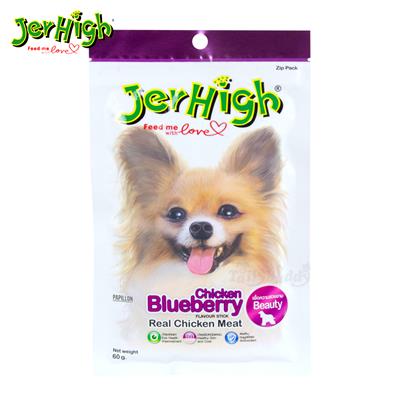 Jerhigh Chicken Blueberry Stick เจอร์ไฮ สติ๊ก (บลูเบอร์รี่) ขนมสำหรับสุนัข เพื่อความสวยงาม (60g)