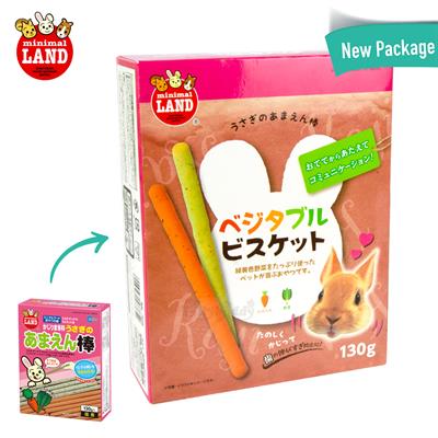 Marukan Vegetable stick biscuits for rabbits, chinchilla, sugar glider and other small animals (ML-309)