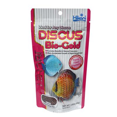 Hikari Discus Bio-Gold อาหารสำหรับปลาปอมปาดัวร์ สูตรเร่งโต เม็ดจม (80g.)