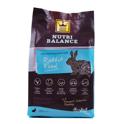 BIS Nutri-balance Ultra Premium Rabbit Food, Fibre and Pre-biotic for healthy degestive (2kg)