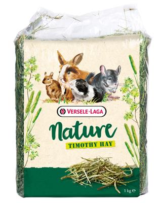 Versele-Laga New! Nature Timothy, Clean, Delicious scented Essential basic feed for rabbits, guinea pigs, chinchillas and degus (1kg)
