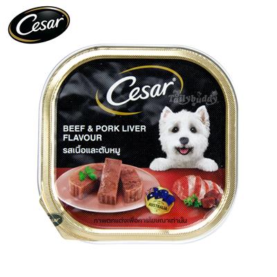 Cesar อาหารเปียก รสวัวและตับ(100g.)