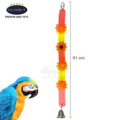CLASSICA Acrylic chain bird toys for birds to hang on and hang to enhance their skills (51cm)