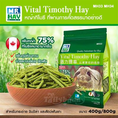 MR.HAY Vital Timothy Hay - Canadian timothy stick, snack for rabbit chinchilla hamster (MH33, MH34)