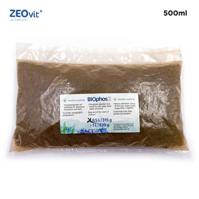 ZEOVit BIOphos2 - Phosphate Absorber, Iron based granulate for removal of phosphate in sea and fresh water tanks. (500ml)
