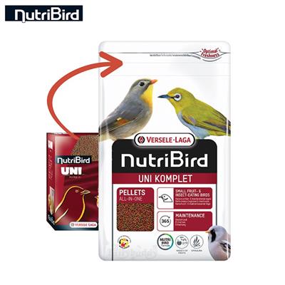 Nutribird UNI Komplete food for small insect and fruit eating birds (250g,1kg)