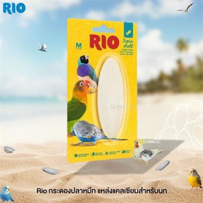 Rio Sepia Shell กระดองปลาหมึก ขนมเสริมแคลเซียมและแร่ธาตุ สำหรับนก ช่วยให้แข็งแรงของปาก กระดูก และขน จากธรรมชาติ (Size M)