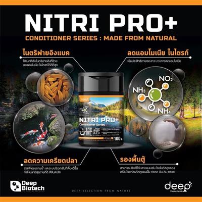 Deep Biotech Nitripro+ ไนตริฟายอิ้งแบคทีเรีย กำจัดแอมโมเนีย ไนไตรท์ ทำให้น้ำสะอาดขึ้น ลดกลิ่นในน้ำ (ชนิดผง)  (100g)