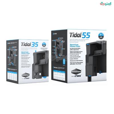 Seachem Tidal Filter เครื่องกรองน้ำตู้ปลา กรองแขวน ปรับระดับได้ เป็นสกิมเมอร์ผิวน้ำในตัว (35,55)