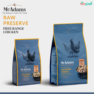 McAdams Raw Preserve Freeze Dried Free Range Chicken (400g 1.5kg)