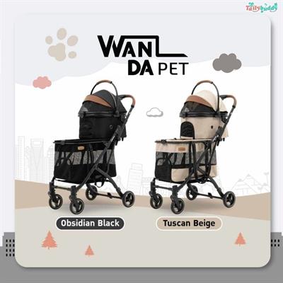 Bernd Wanda Pet, a two-tier pet stroller, premium design, lightweight, easy to fold, easy to carry.