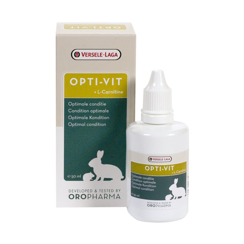 OROPHARMA Opti-Vit -วิตามินรวมสำหรับสัตว์ฟันแทะทุกประเภท ช่วยให้ร่างกายแข็งแรง  (50ml.), Versele Laga