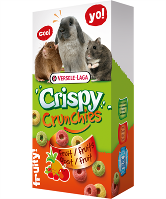 Crispy - crunchies fruit ขนมสูตรผลไม้ สำหรับสัตว์ฟันแทะ (75g.), Versele Laga