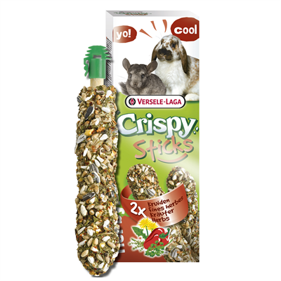 Crispy Sticks Rabbit/Chinchilla Herbs ขนมสูตรสมุนไพร สำหรับกระต่ายและชินชิล่า (110g.), Versele Laga
