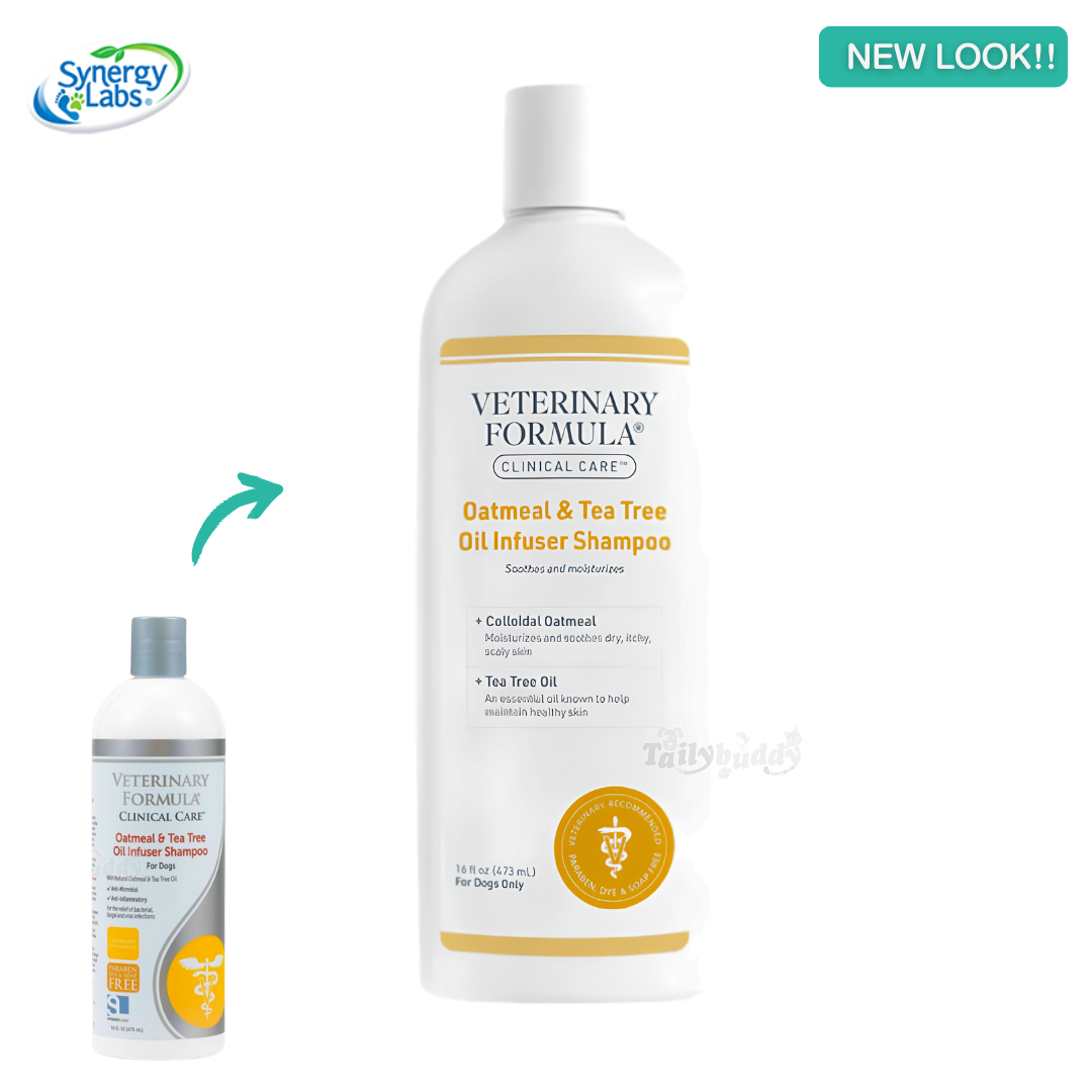 Veterinary Formula Clinic Care - Oatmeal & Tea Tree Oil แชมพูสัตวแพทย์สำหรับผิวแห้งแพ้ง่าย (473ml)