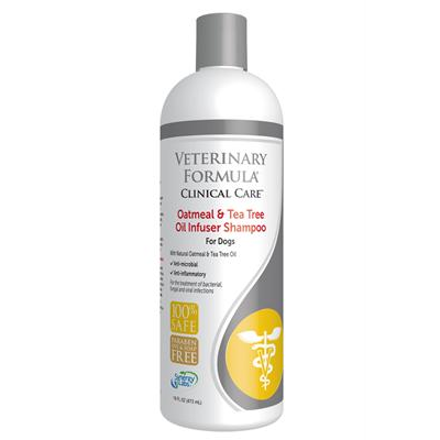 Veterinary Formula Clinic Care - Oatmeal & Tea Tree Oil แชมพูสัตวแพทย์สำหรับผิวแห้งแพ้ง่าย (473ml.)