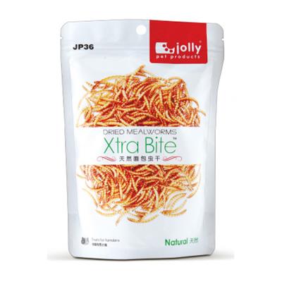 Jolly Xtra Bite Dried Mealworms หนอนนกอบแห้ง (30g JP252) / (60g JP36)
