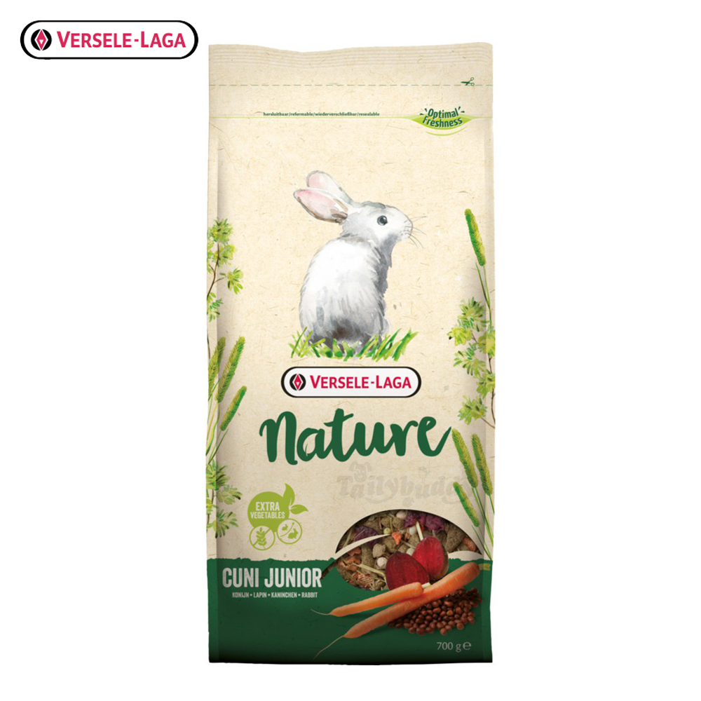 Nature - Cuni Junior อาหารลูกกระต่ายนำเข้าจากเบลเยี่ยมสำหรับลูกกระต่าย 3-12 เดือน (700g, 2.3kg)., Versele Laga
