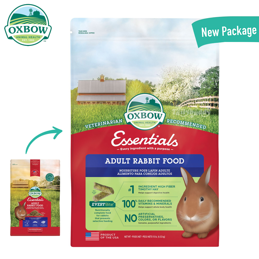 Oxbow Essentials - Adult Rabbit Food อาหารเม็ดสำหรับกระต่ายโต และ แพรี่ด็อก (2.25 Kg.)
