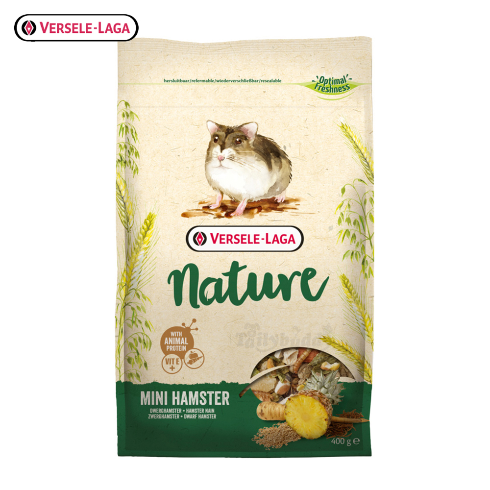 Ruddy international fejl EXP:20/10/2023) Versele Laga Nature - Mini Hamster Extra Grains & Seeds Pro  Health (400g)