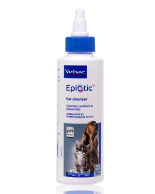 Virbac Epi-Otic น้ำยาเช็ดทำความสะอาดหู สุนัขและแมว (125 ml.)