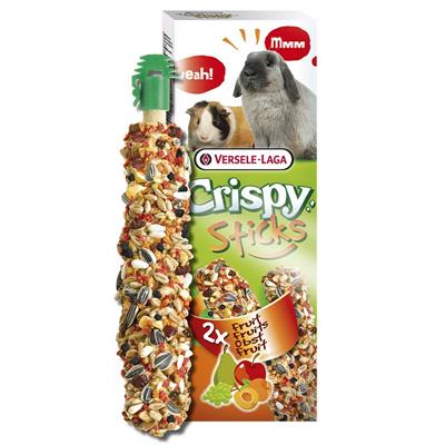 Crispy Sticks Rabbits-Guinea Pigs Fruit (รสผลไม้) สำหรับกระต่าย แกสบี้ (110g.), Versele Laga