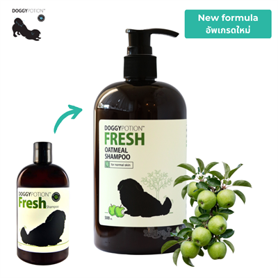 (สูตรใหม่) Doggy Potion Fresh แชมพูสุนัข สูตร Fresh สำหรับผิวทั่วไป บำรุงผิว บำรุงขน กลิ่นหอมนาน (500ml)