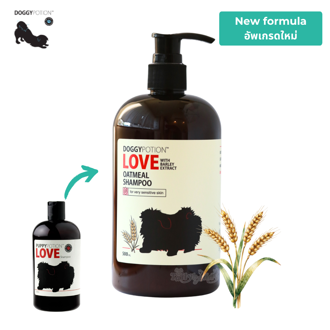 (New Formula) Doggy Potion Puppy Potion Love shampoo for very sensitive skin (500 ml.)