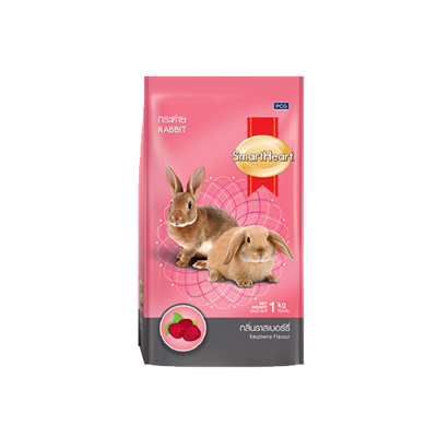 (EXP:15/01/2024) สมาร์ทฮาร์ท อาหารกระต่าย กลิ่นราสเบอร์รี่ สำหรับกระต่ายทุกสายพันธุ์ (1kg,3kg.)
