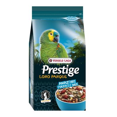 Prestige Loro Parque Amazon Parrot Mix อาหารนกสำหรับนกแก้วอเมซอนสูตรโลโรพารค์ (1kg.), Versele-Laga