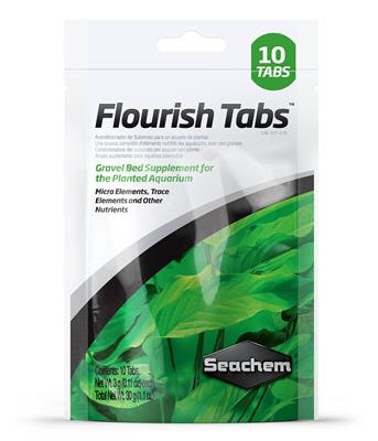 Seachem Flourish Tabs ปุ๋ยไม้น้ำ ปุ๋ยเม็ดช่วยกระตุ้นการเจริญเติบโตสำหรับพืช (10 เม็ด)