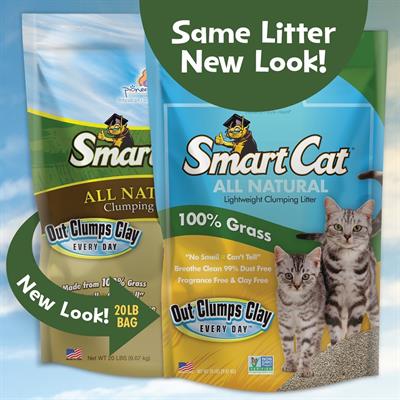 SmartCat Litter สมาร์ทแคททรายแมวนวัตกรรมใหม่ ธรรมชาติ ปลอดภัย ไร้ฝุ่น ใช้กับห้องน้ำแมวอัตโนมัติได้ (5 lb,10 lb,20 lb)