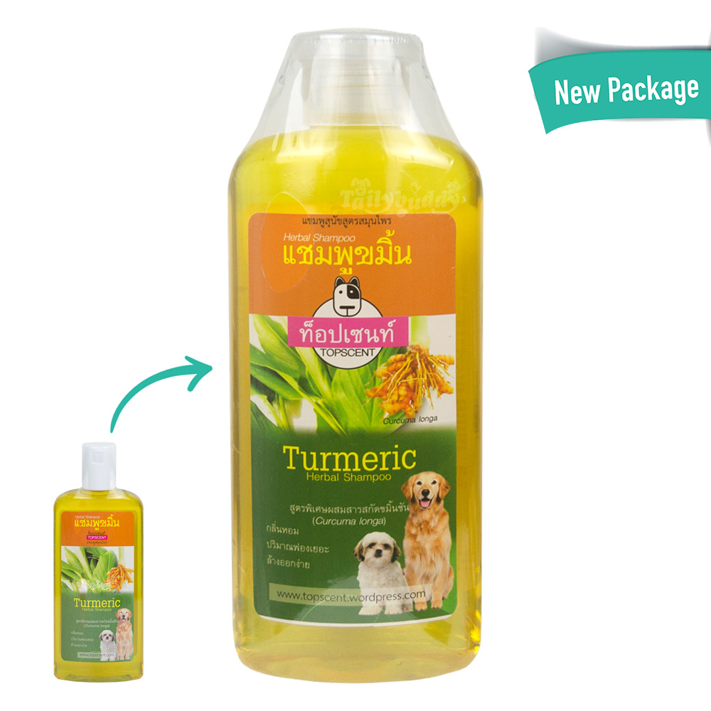 TOPSCENT Turmeric herbal shampoo for dogs (400ml.)