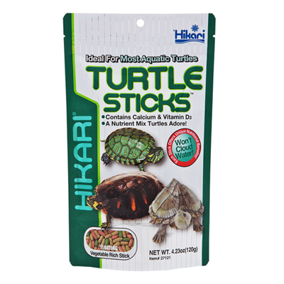 Hikari Turtle Sticks อาหารเต่าน้ำ ชนิดลอยน้ำ แท่ง 3สี สำหรับ เต่าน้ำทุกชนิด (120 กรัม)