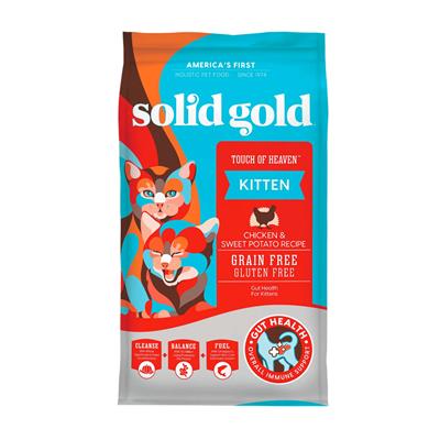 Solid Gold Kitten Touch of Heaven อาหารเม็ดลูกแมว แมวท้อง/ให้นม สร้างกระดูกและกล้ามเนื้อ (2.72Kg)