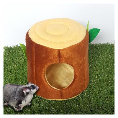 KPS Timber Wood โดมนอนทรงขอนไม้ ของเล่น ชูการ์ไกลเดอร์ กระต่าย แพรี่ด็อก (น้ำตาลเข้ม, น้ำตาลอ่อน)