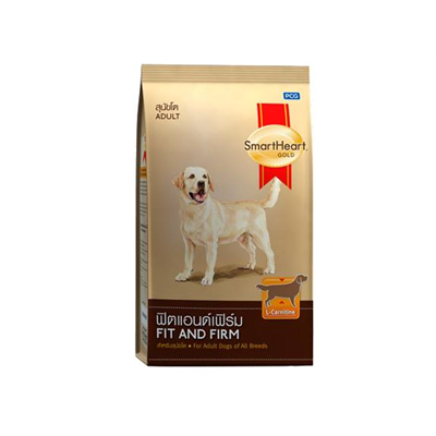Smartheart อาหารเม็ดสุนัข สูตรฟิตแอนด์เฟิร์มสำหรับสุนัขโต (3kg.,10kg, 20kg.)