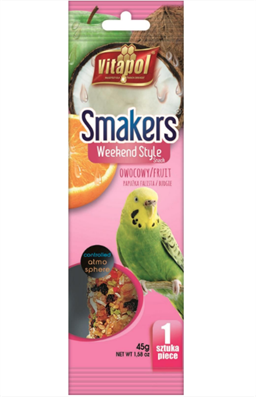 VITAPOL  SMAKERS Fruit Snack for budgie (1 piece) (45g)