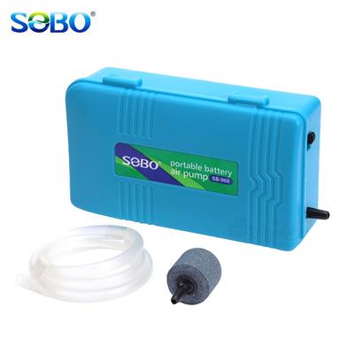 SOBO Air Pump ปั๊มลมสำหรับตู้ปลา แบบใช้แบตเตอรี่ (รุ่นSB-960)