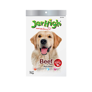 เจอร์ไฮ สติ๊ก บีฟ (รสเนื้อวัว) ขนมสำหรับสุนัข เพิ่มพลังงาน (70g)