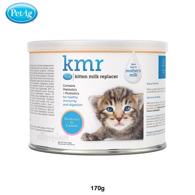 KMR นมผงสำหรับลูกแมวเกิดใหม่ที่กำพร้า นมแม่ไม่พอ มีปัญหาการย่อย หรือป่วยหลังการผ่าตัด (170g.)
