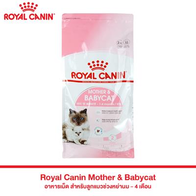 Royal Canin  Mother & Babycat อาหารเม็ด สำหรับลูกแมวช่วงหย่านม - 4 เดือน (400g , 2kg , 4kg , 10kg)