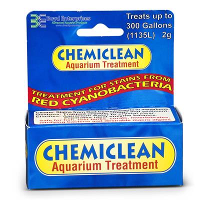 Boyd Chemiclean Aquarium Treatment กำจัดตะไคร่ แดง เขียว และคราบต่างๆ จาก ไซยาโนแบคทีเรีย (2g)
