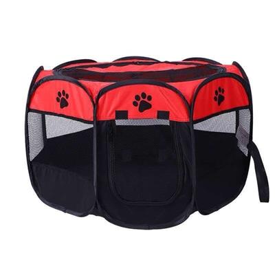 Pet playpen,Tent, Home (Red) for dogs/cats on journeys or on exhibitions, easy set up