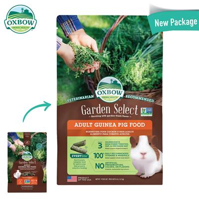 OXBOW Garden Select อาหารเม็ดสำหรับแกสบี้โต สูตรเพิ่มความหอมกรุ่น เพิ่มผักและผลไม้ (4lb/1.81 Kg.)