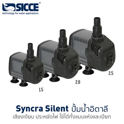 Sicce ปั้มน้ำ Syncra Silent ปั้มอิตาลี เสียงเงียบ ประหยัดไฟ ใช้ได้ทั้งแบบแห้งและเปียก