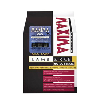 MAXIMA DOG LAMB & RICE food for large breed dogs (Large kibble) (2kg , 15 kg)